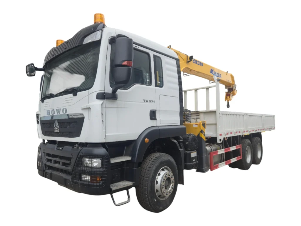 HOWO 6x4 XCMG 12 Ton Straight Boom Truck Mounted Crane