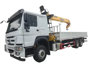 XCMG HOWO 6x4 12 Ton Straight Boom Truck Mounted Crane