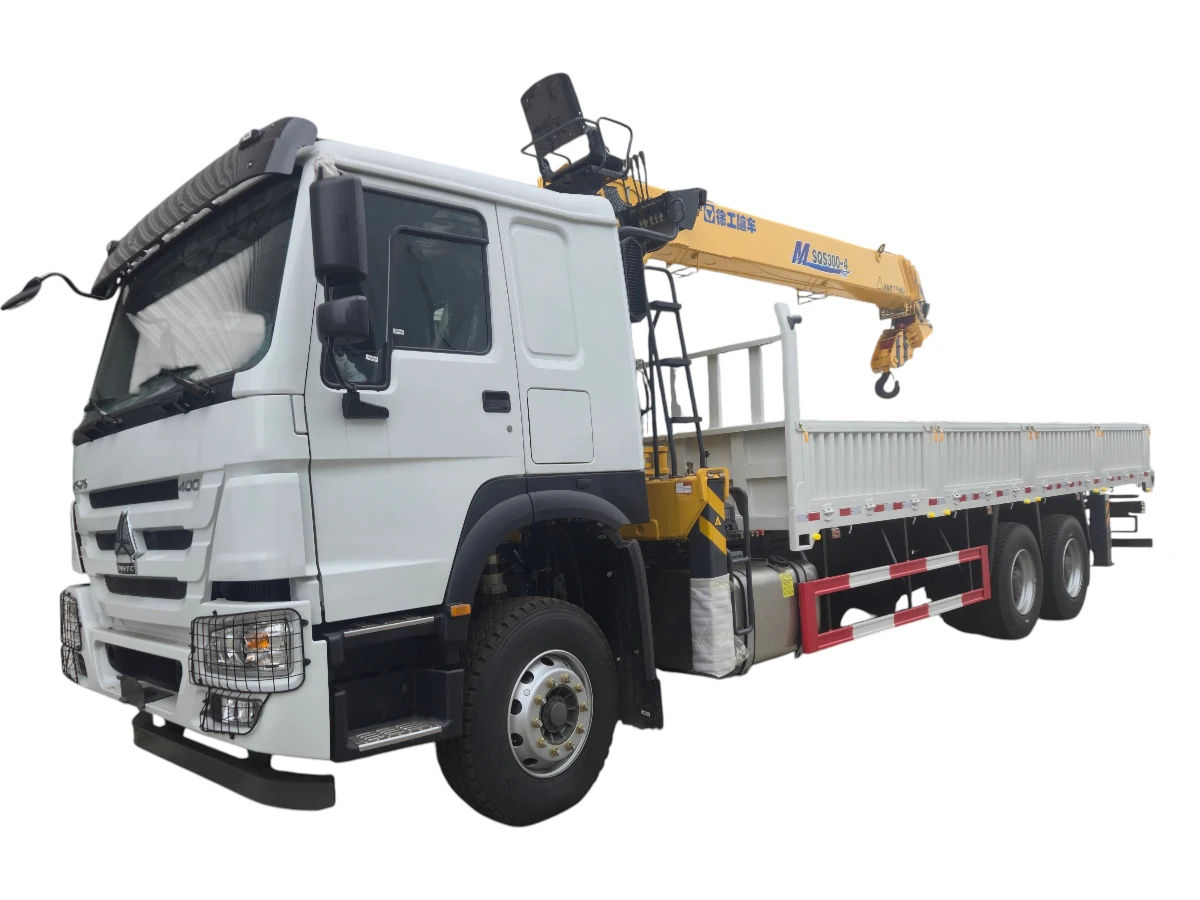 XCMG HOWO 6x4 12 Ton Straight Boom Truck Mounted Crane